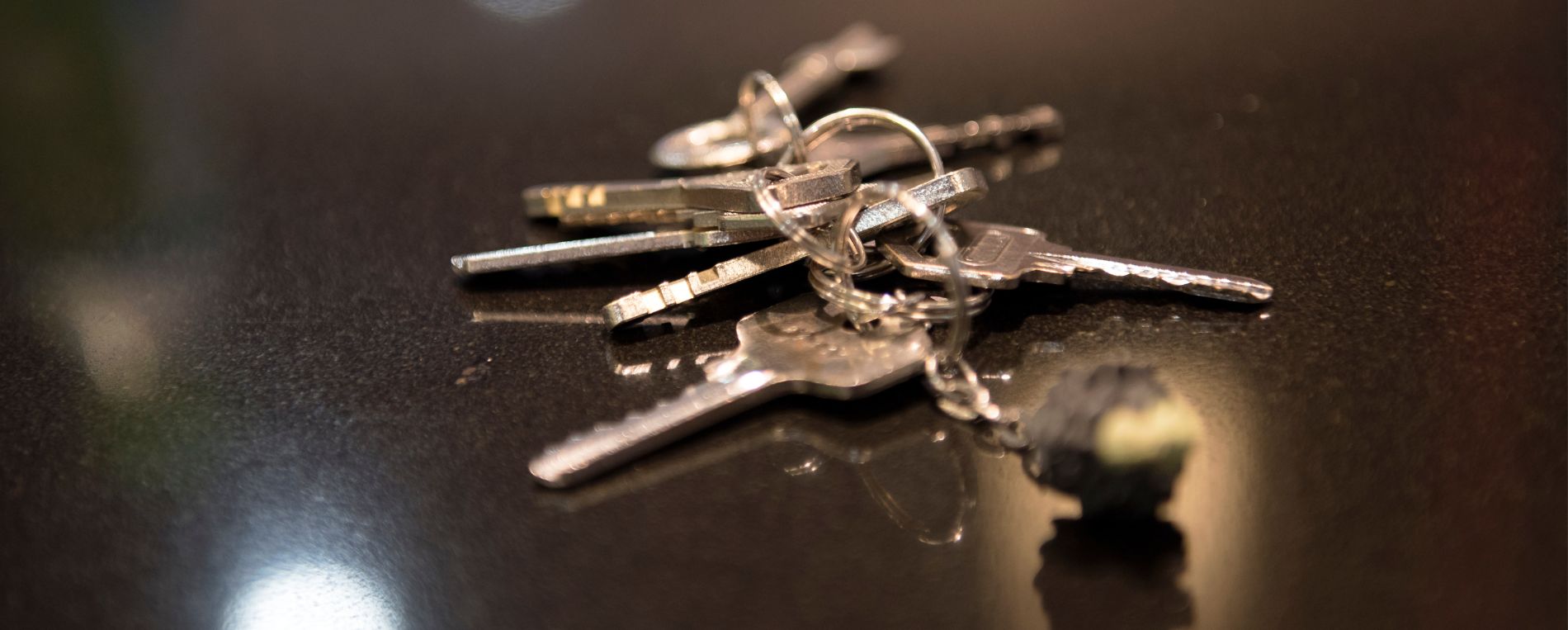 Old keys on a table